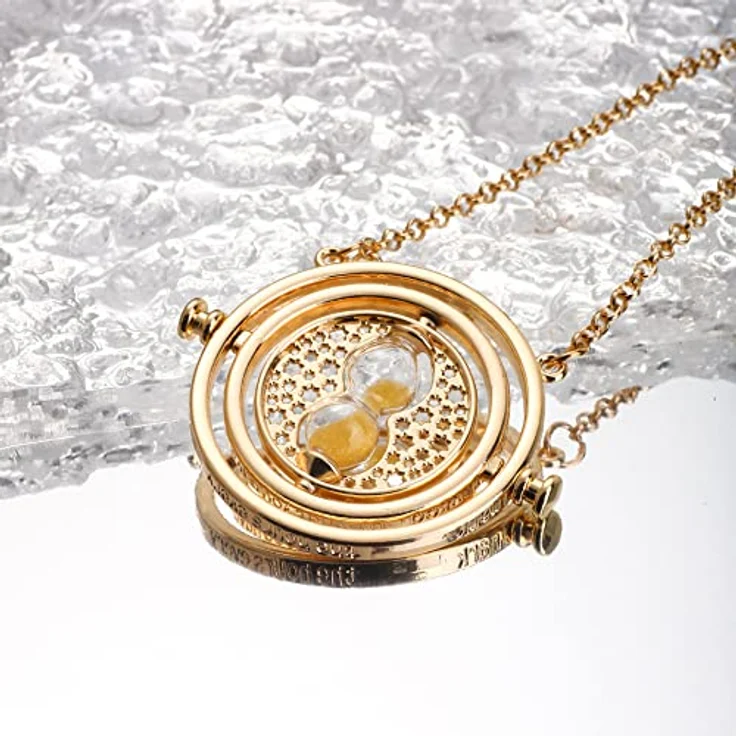 UTTER Wizard Halskette, Zeitumkehrer Hermine Granger mit drehbarer Sanduhr, 100% nickel- und bleifrei – Bild 4