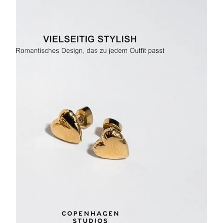 Copenhagen Studios Ohrstecker Balloon Hearts CPJ-0011-E-10, eleganter Ohrschmuck in formschönem Herzdesign – Bild 5