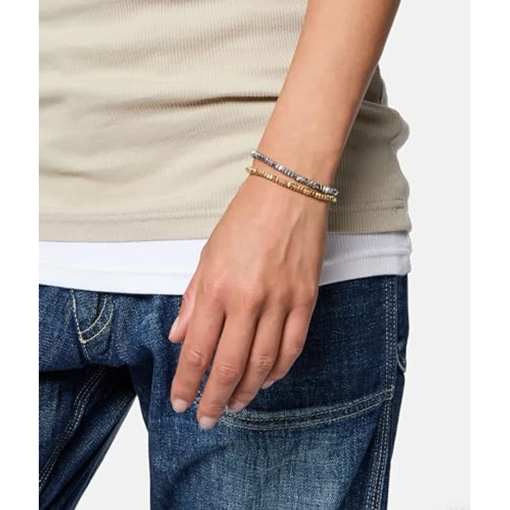 Liebeskind Berlin LJ-1528-B-17, Damen-Armband aus Edelstahl IP Gold, 17 cm mit Zugverschluss – Bild 2