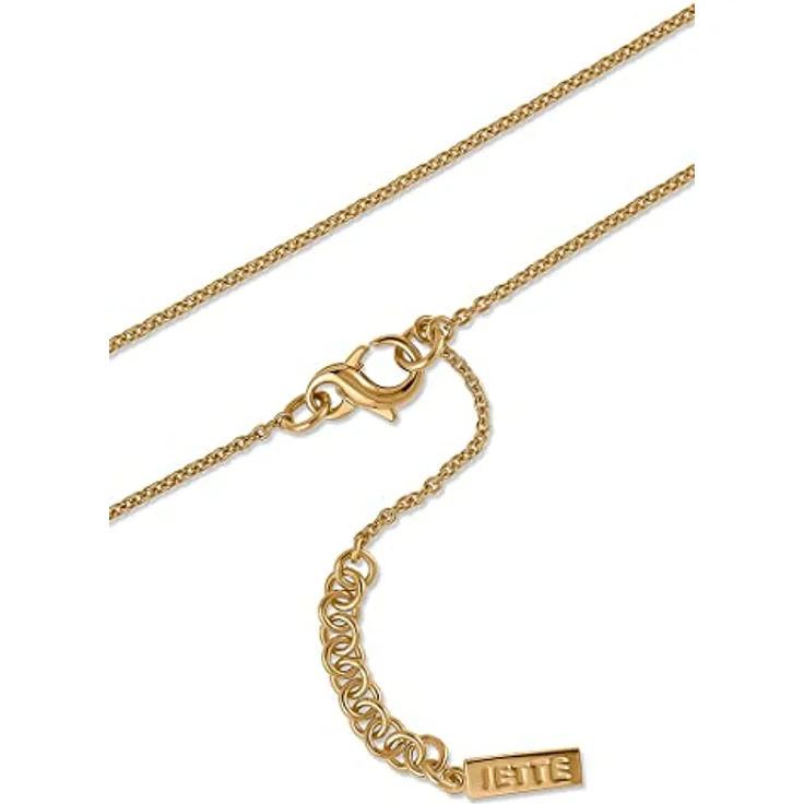 JETTE Damen-Halskette Swing 26, Gelbgold mit Zirkonia-Besatz, One Size, 925er Silber – Bild 2