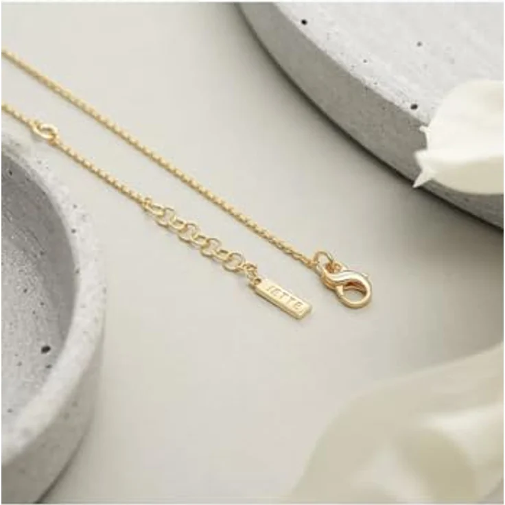 JETTE Damen-Kette 925er Silber, recycelt mit 1 Smaragd, One Size – Bild 3