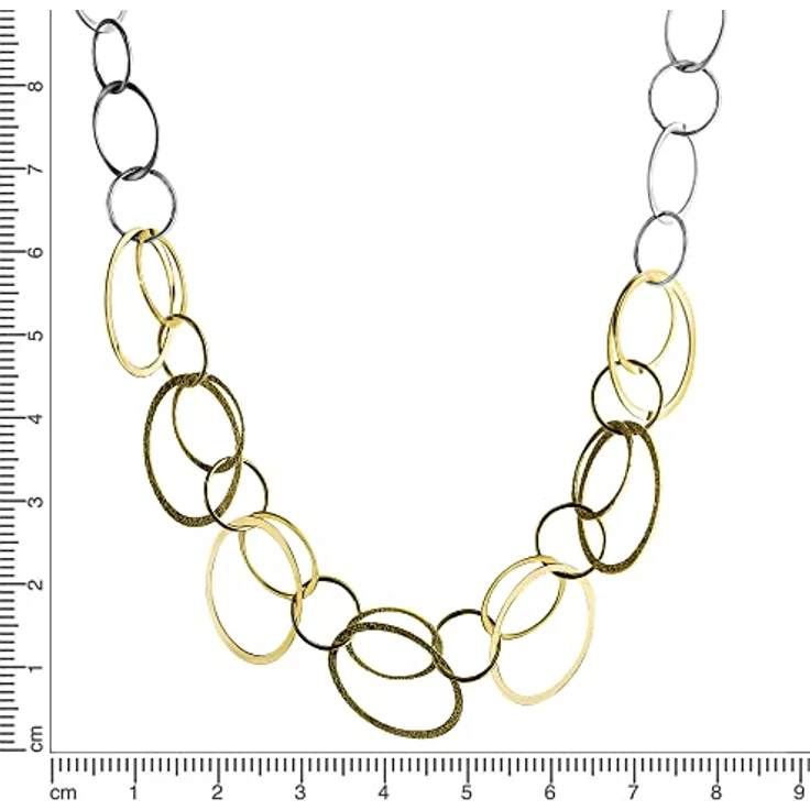 Celesta Damen-Halskette 925 Sterling Silber, 45 cm, diamantiert, weiß, anlaufgeschützt – Bild 2