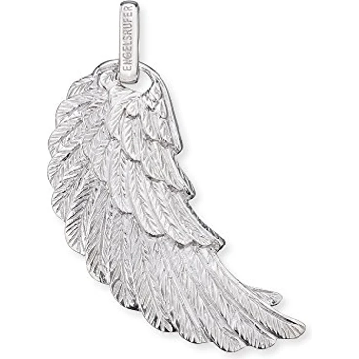 Engelsrufer Damen Anhänger Engelsflügel, 23 mm aus 925 Sterling Silber mit Ösenverschluss, nickelfrei, filigrane Verarbeitung – Bild 1