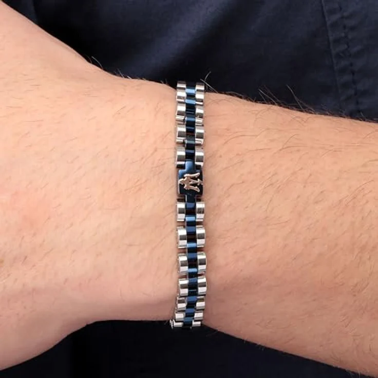 Maserati Jewels Herrenarmband JM320AST10, 21 cm aus Edelstahl mit PVD-Beschichtung und Maserati-Tridente – Bild 5