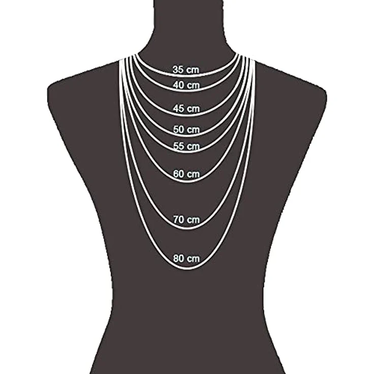 Orolino Damen Anhänger mit Kette 585/- Gold, 42/45cm, Glänzend, Brillant Weiß 0.1000 Karat, Rhodium Beschichtung – Bild 3