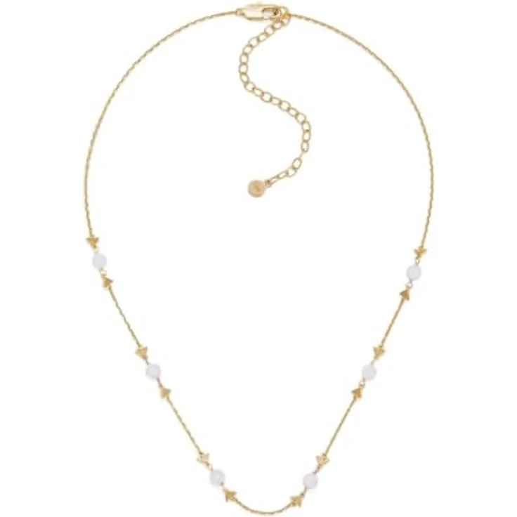 Emporio Armani Damen-Halskette, goldfarbene Messingkette mit Karabinerhakenverschluss – Bild 1