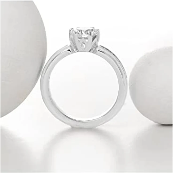 JETTE Damenring 925er Silber, 3,7 mm, 19 Zirkonia, elegante Verpackung, Silber 32021982 – Bild 3