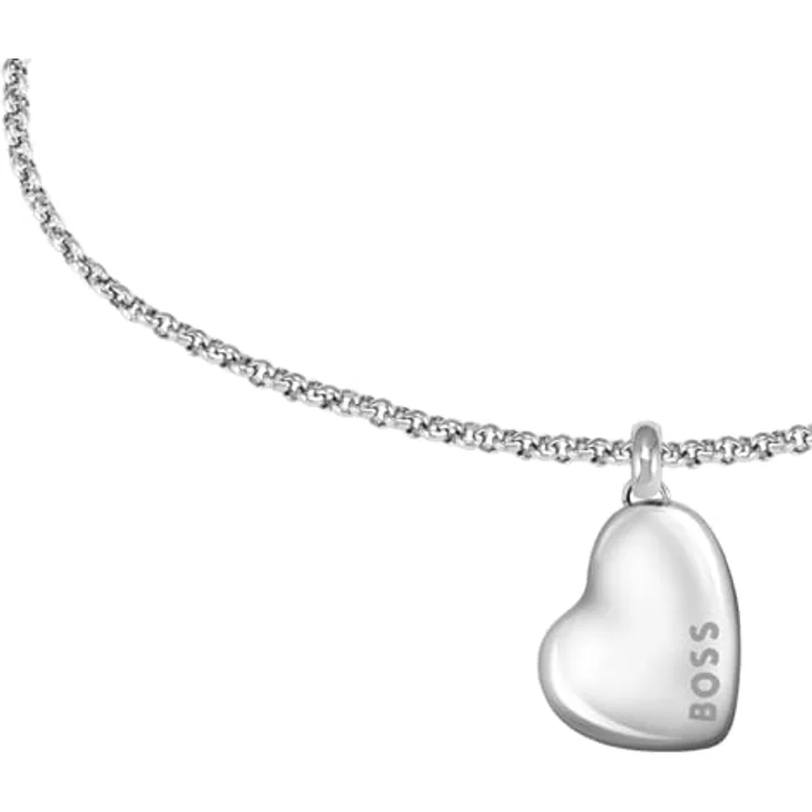 BOSS Jewelry HONEY Armband für Damen, Edelstahl mit herzförmigem Anhänger und 25 mm Verlängerung, 160 mm Innendurchmesser – Bild 2