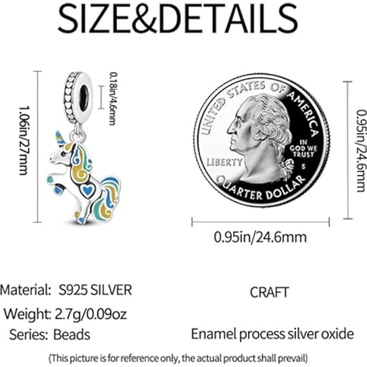 Pandach Charm Anhänger Damen, 925 Sterling Silber mit Zirkonia, kompatibel mit europäischen Armbändern und Halsketten, geeignet als Geschenk für Frauen und Mädchen – Bild 5