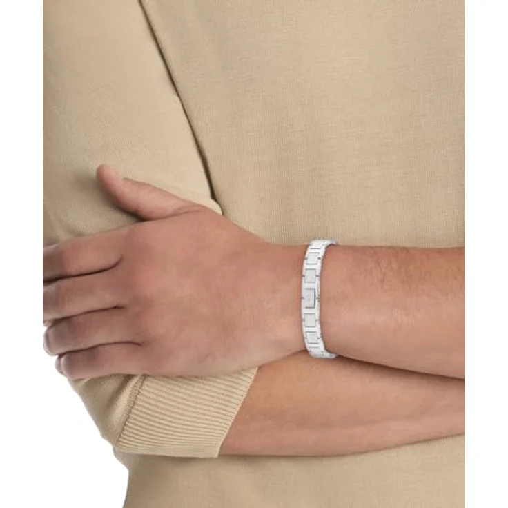 Calvin Klein Gliederarmband Herren ENHANCE, Edelstahl, verstellbar, 195 mm, geometrisches Design – Bild 3
