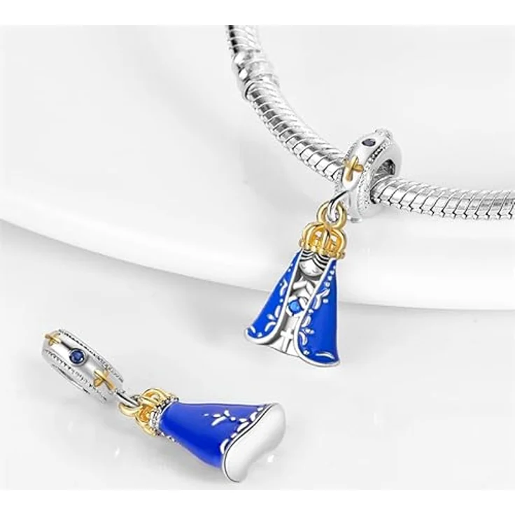 Pandach Damen Charm Anhänger, 925 Sterling Silber mit Zirkonia-Steinen, kompatibel mit europäischen Armbändern und Halsketten – Bild 2