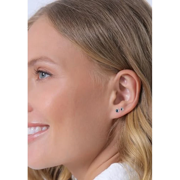 Elli Ohrringe Damen Ohrstecker 2er Set Basic mit Glaskristall, 925 Sterling Silber – Bild 5