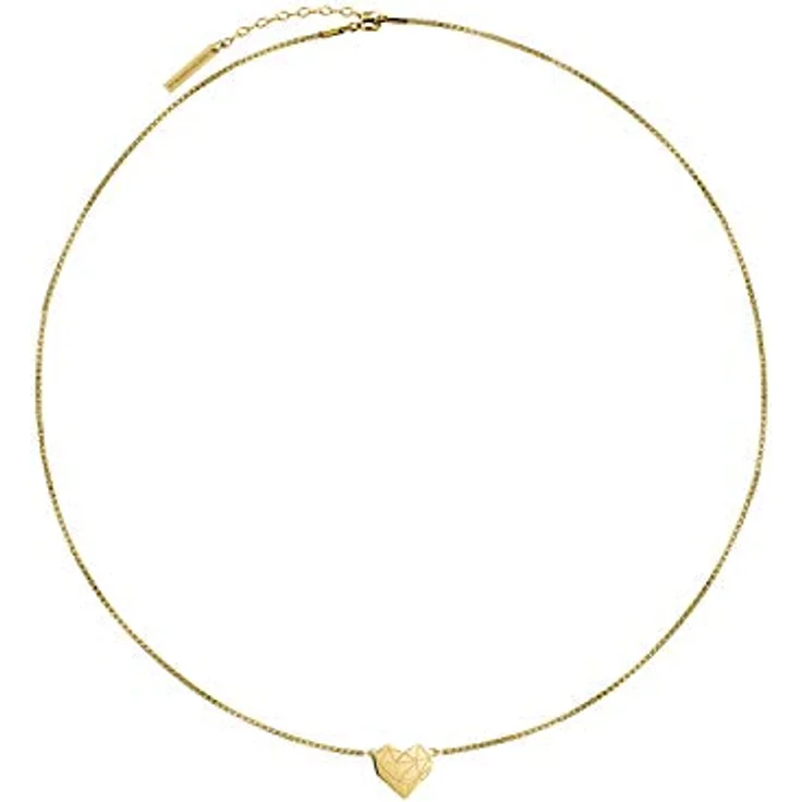 LIEBESKIND BERLIN Damen-Collier aus goldplattiertem Edelstahl, 40 cm Venezianerkette mit Karabinerverschluss – Bild 2