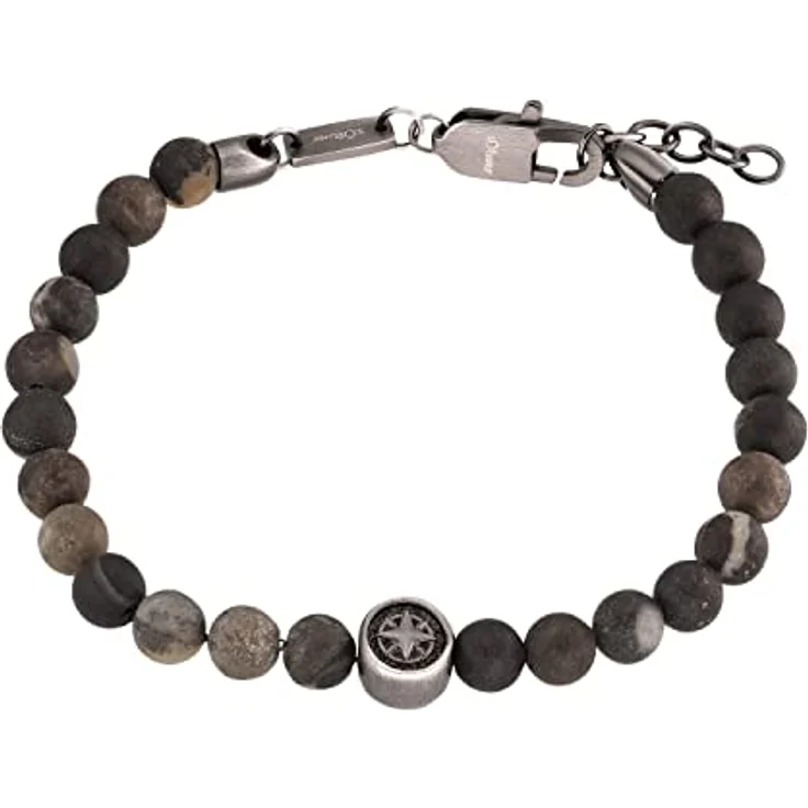 s.Oliver Armband Edelstahl Herren Armschmuck mit Kompass-Motiv, 20+2 cm verstellbar, in Schmuck Geschenk Box – Bild 1