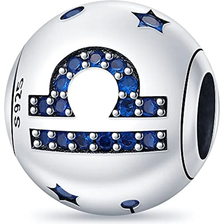 TINSLO Charm Anhänger Sternzeichen aus 925 Sterling Silber, 12 Sternbilder Beads für Pandora Armband und europäische Halsketten, romantisches Geschenk für Frauen und Mädchen – Bild 1