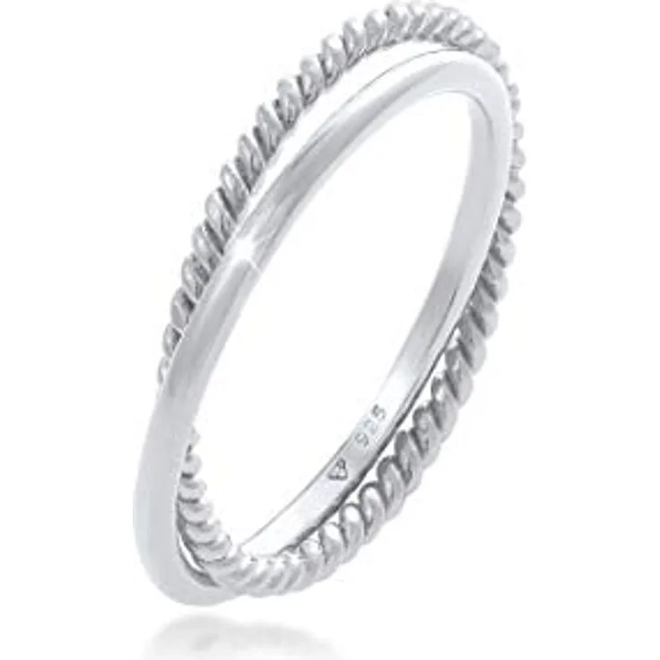 Elli Ring Damen Wickel Klassisch Filigran Twisted Trend, 925 Sterling Silber, anlaufgeschützt und handgefertigt