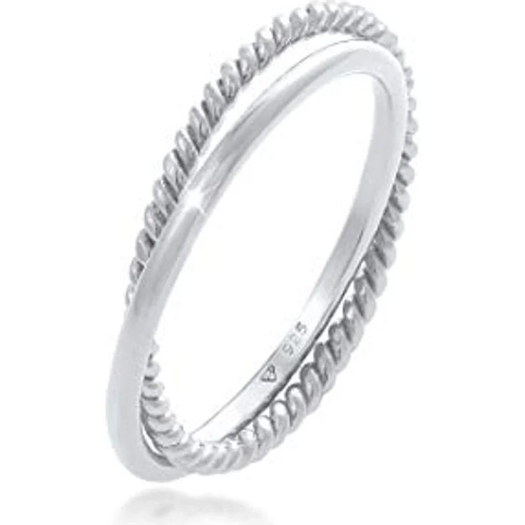 Elli Ring Damen Wickel Klassisch Filigran Twisted Trend, 925 Sterling Silber, anlaufgeschützt und handgefertigt – Bild 1