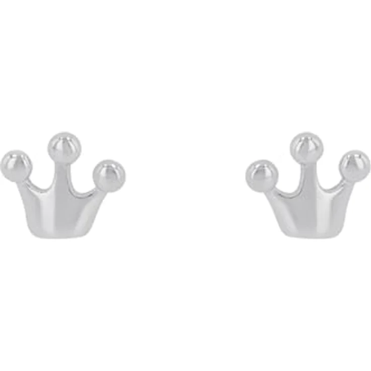 Prinzessin Lillifee Ohrstecker Krone, 925 Sterling Silber, 5 mm x 6 mm mit Steckverschluss für Mädchen – Bild 5