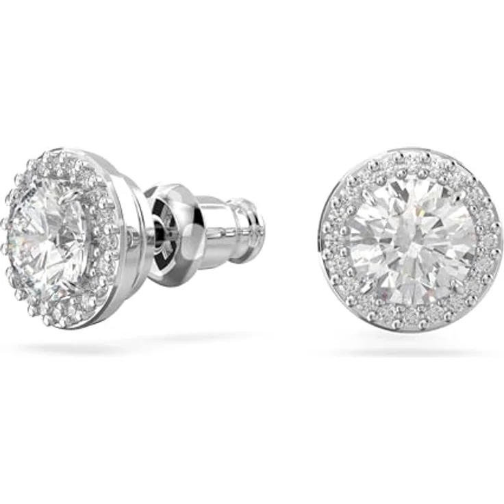 Swarovski Constella, Damen-Ohrringe mit klaren Kristallen, rhodiniertes Metall, Einheitsgröße, Zirkonia – Bild 2