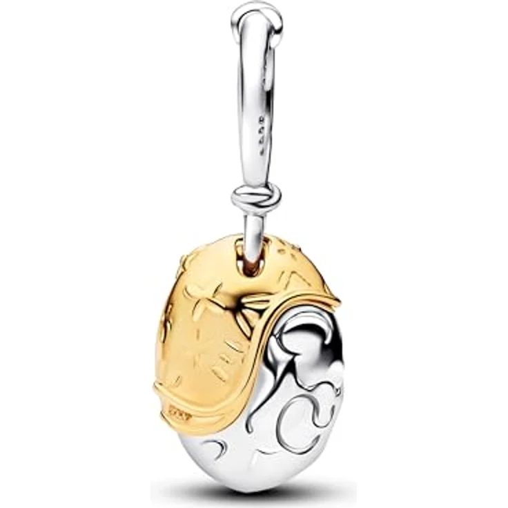 PANDORA Disney Prinzessin Vaiana Herz von Te Fiti-Charm, Sterling-Silber mit 14K vergoldeter Metalllegierung und im Labor gezüchtetem Diamanten, kompatibel mit Moments, 764385C01 – Bild 2