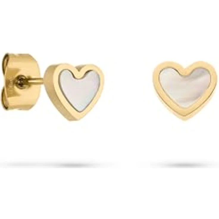 s.Oliver Ohrring - Elegante Ohrstecker aus poliertem Edelstahl, gold - 6 mm, wasserfest & hautfreundlich – Bild 3