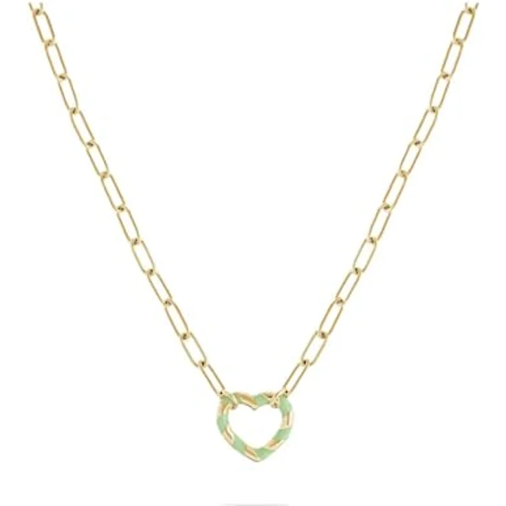 Guido Maria Kretschmer Damen-Kette Edelstahl mit Emaille, One Size, schwarz 88994108 – Bild 1