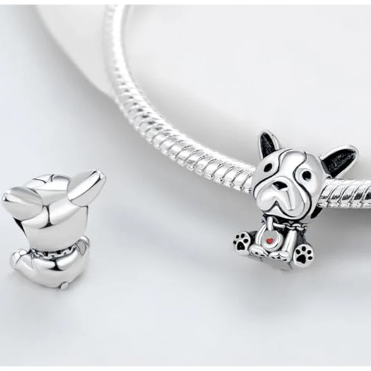 HappyStar Anhänger Silber 925, Rot Charm Anhänger mit 5A-Zirkonsteinen, kompatibel mit europäischen Armbändern und Halsketten für Frauen, inkl. Isolationsperle und silbernem Tuch – Bild 2