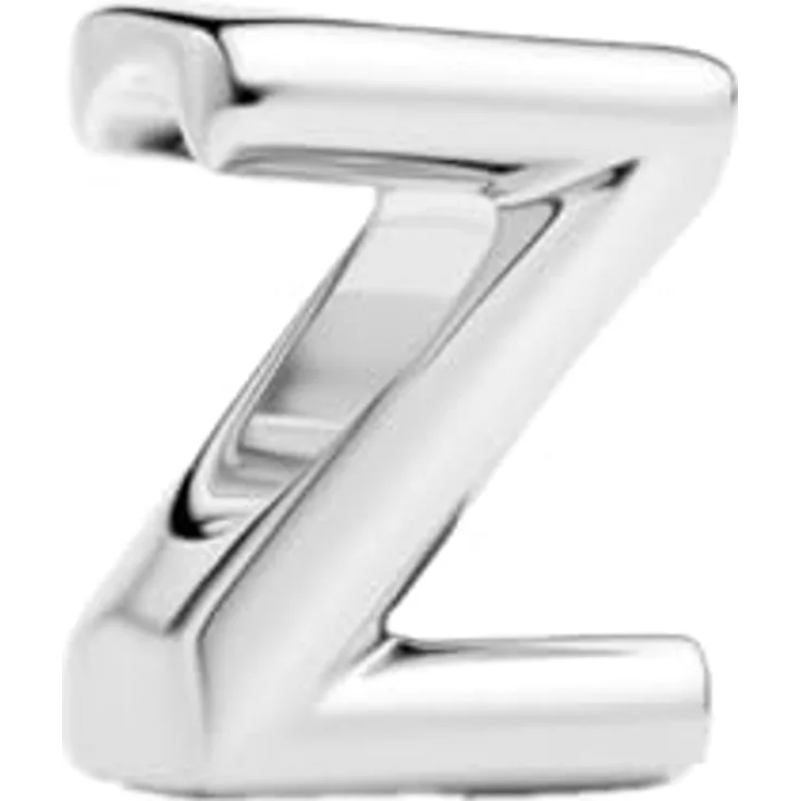 Anduonie Buchstabe Charm Anhänger Silber 925, roter Bead Anhänger für europäische Armbänder und Halsketten, Lochgröße 4.5mm-5.0mm, Modell (Z)