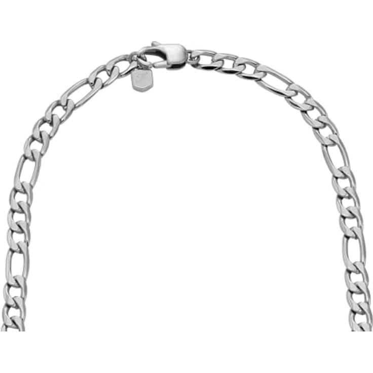 Fossil Unisex-Schmuck Silber-Edelstahl-Halskette JF04721040, Karabinerverschluss, Silber – Bild 5