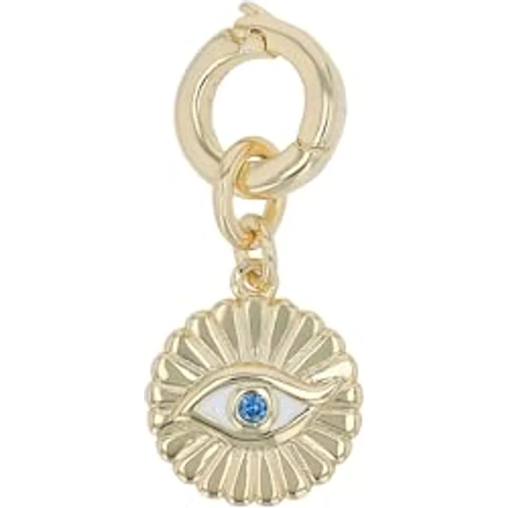 Amor Charm 925 Sterling Silber Damen Charms, Auge mit Zirkonia synth., 20 mm, Blau, in Schmuck Geschenk Box – Bild 5