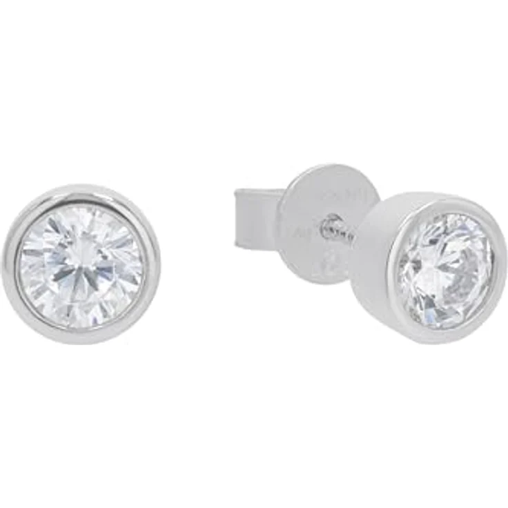 JOOP! Paar Ohrstecker 2031005, Ohrschmuck aus rhodiniertem 925 Sterling Silber mit Zirkonia, Made in Germany – Bild 1