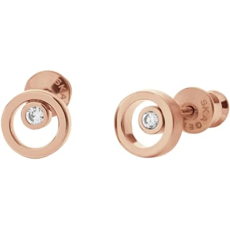 SKAGEN ELIN Paar Ohrstecker, Edelstahl mit synthetischen Zirkonia, nordisches Design – Bild 3