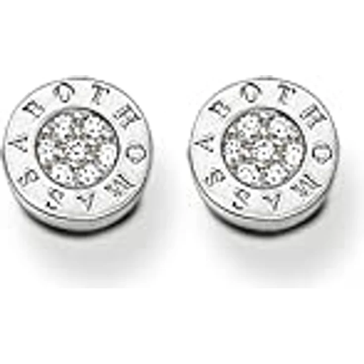 Thomas Sabo Ohrstecker Classic Pavé, 925 Sterling Silber, weiß, H1547-051-14 – Bild 2