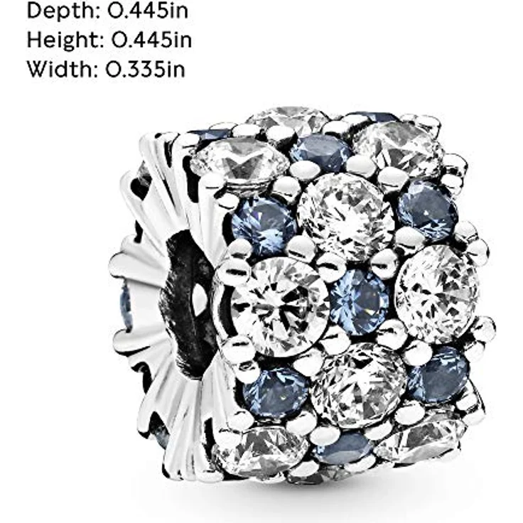 PANDORA Bead Charm 925 Sterlingsilber 798487C02, mit klaren Cubic Zirkonia, Silber – Bild 5