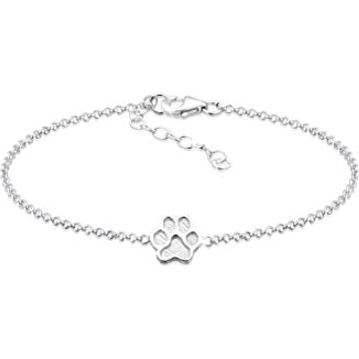 Elli Armband Damen Pfoten Anhänger Basic, 925 Sterling Silber, handgefertigt und anlaufgeschützt – Bild 1