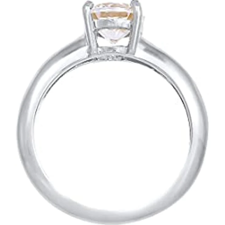 Elli Damen Ring Solitär mit Zirkonia Kristall, 925 Sterling Silber, handgefertigt, anlaufgeschützt – Bild 3