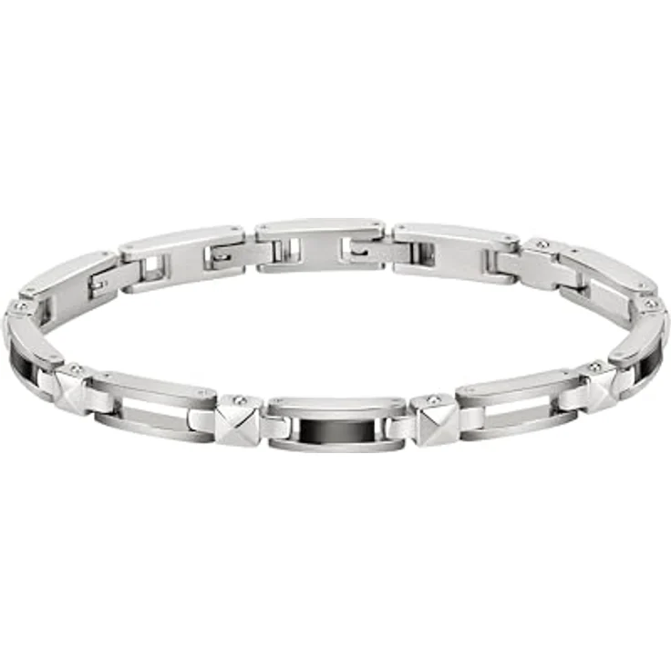 Morellato Herrenarmband, Cross Kollektion, Edelstahl, 21 cm, Clipverschluss, Metropolitan Stil, inkl. 2 Jahre Garantie – Bild 1