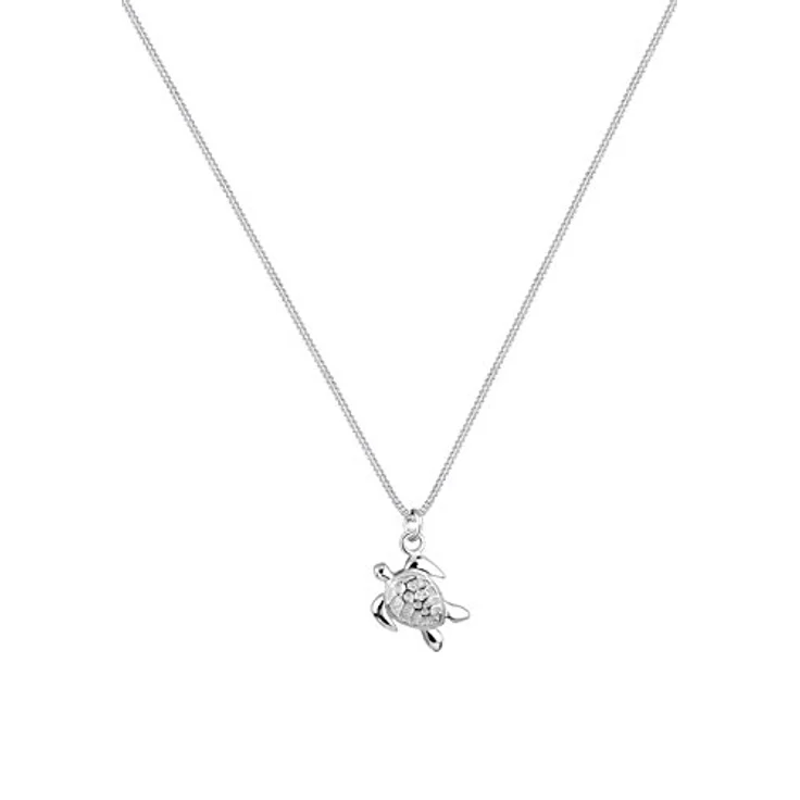 Elli Halskette Damen Panzer Schildkröte Anhänger Sonne, 925 Sterling Silber, handgefertigt und anlaufgeschützt – Bild 2