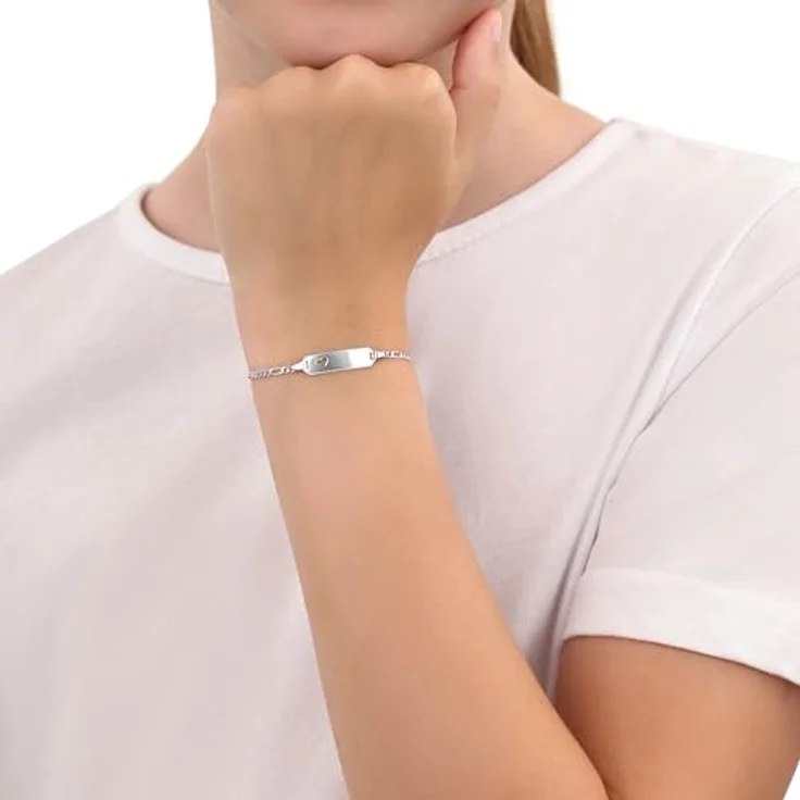 Amor Armband für Mädchen, Sterling Silber 925, verstellbar (12 cm + 2 cm) – Bild 2