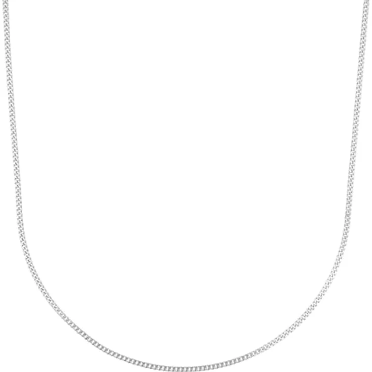 Amor Collier 925 Sterling Silber Unisex Halsschmuck, 60 cm Panzergliederung, in Geschenkbox, 2017772