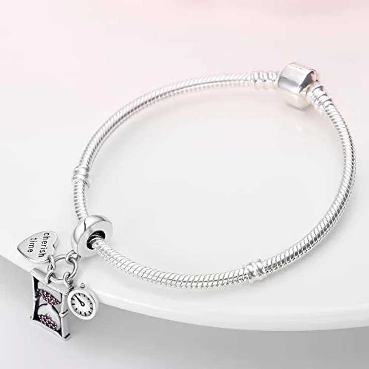 Pandach Charm Anhänger für Armband und Halskette, 925 Sterling Silber mit Zirkonia, kompatibel mit Europäischen Armbändern – Bild 2