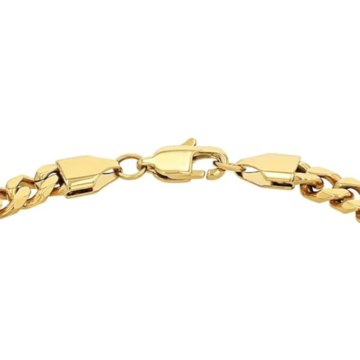 Amor Unisex Armband Edelstahl, 19 cm, Gold, mit Karabiner, in Schmuck Geschenk Box, 2037318 – Bild 3