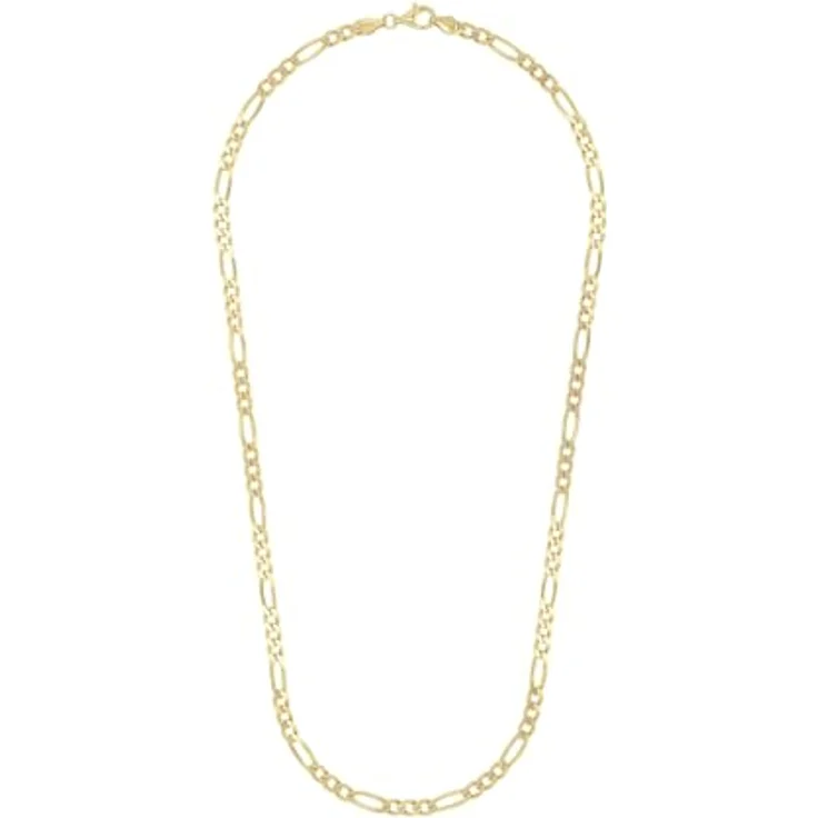 Amor 925 Sterling Silber Halskette Unisex, 50 cm, gold mit Karabinerverschluss, in Schmuck Geschenk Box – Bild 4