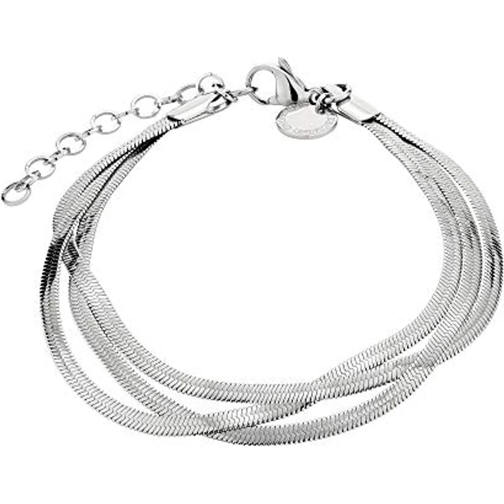 LIEBESKIND Layeringarmband, Edelstahl 21,5 cm mit Karabinerverschluss, Geschenkbox – Bild 1