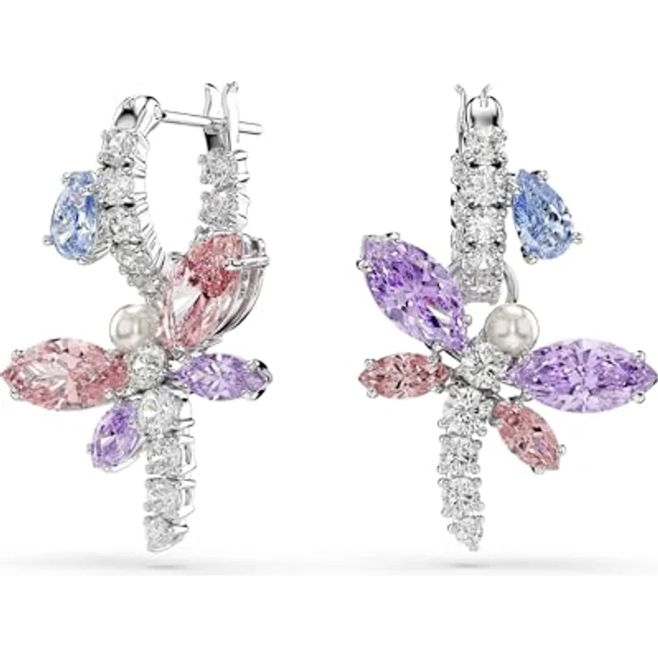 Swarovski x Ariana Grande Drop-Ohrhänger, Libelle mit klaren Swarovski Zirconia, Mehrfarbig, Rhodiniert – Bild 1