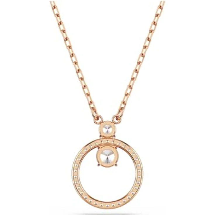 Swarovski Constella Anhänger, Rundschliff, Weiß, Roségold-Legierungsschicht mit Swarovski Zirconia – Bild 4