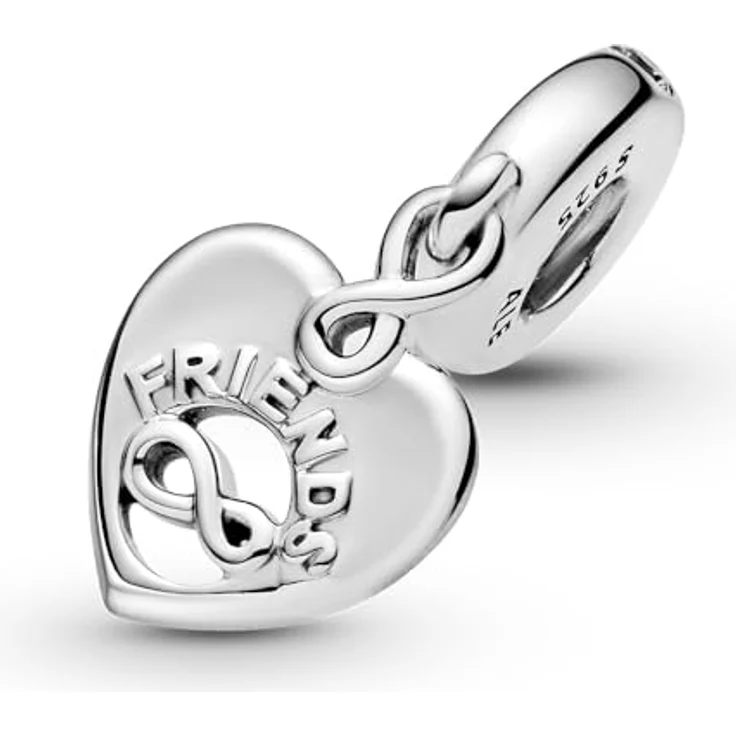 Pandora Charm-Einhänger 799294C01, Freunde für immer, aus Sterling Silber mit Zirkonia, Herzmotiv und Unendlichkeitssymbol – Bild 4