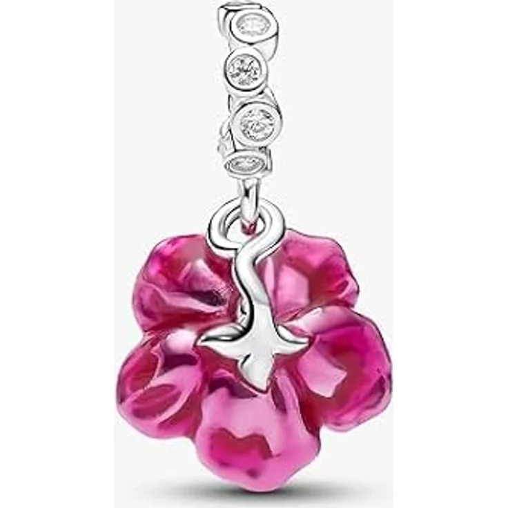 ZURWTCH Charm Anhänger Damen 925 Sterling Silber, rosarot, kompatibel mit Pandora Armband und Halskette, hypoallergen, edles Design – Bild 3