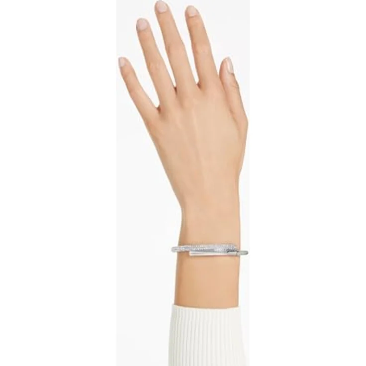 Swarovski Damen-Armreif Metall mit Swarovski Kristall S, Silber 32025137 – Bild 5