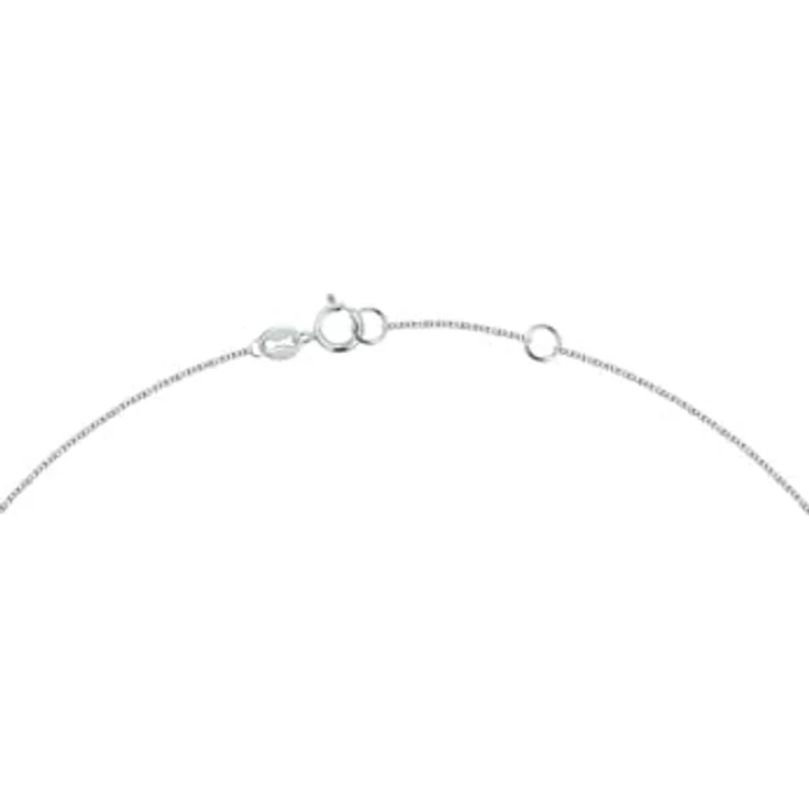 CHRIST Damen-Kette 750er Weißgold mit 1 Diamant, One Size – Bild 5